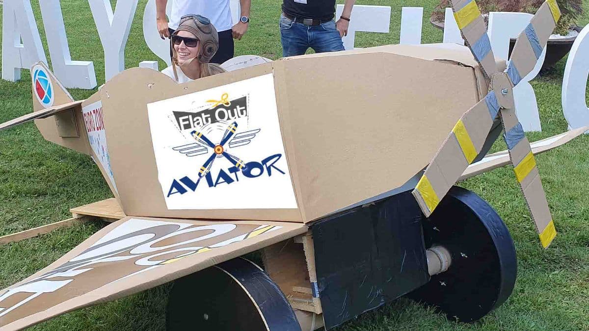 Prezentace hotového letadla ve hře Flat Out Aviator