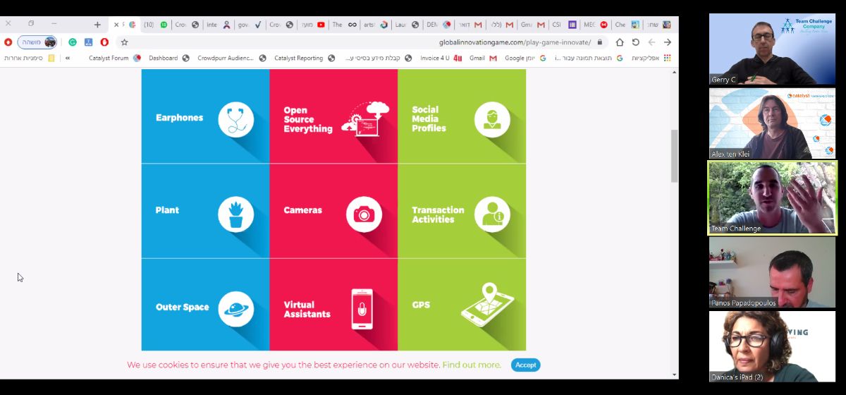 Global Innovation Game Online teambuilding screenshot