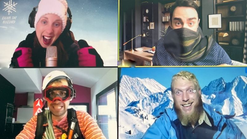 Escape the Blizzard Online Teambuilding Participants