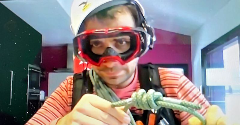 Escape the Blizzard participant of the online teambuilding game